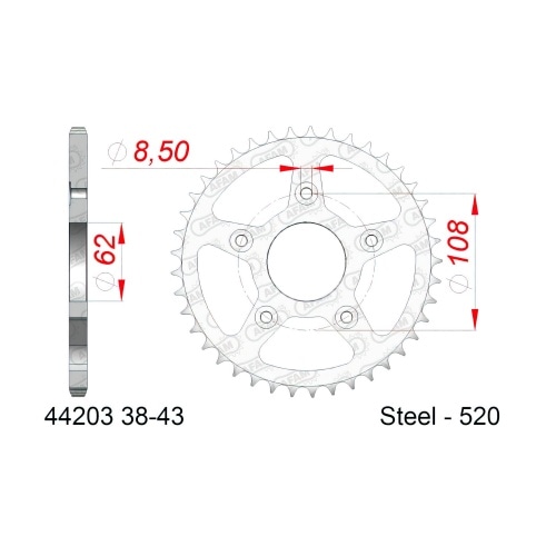 Chain Kit AFAM 17×40 Aprilia RS125 1999 – 2005 / RS 125 Tuono Chain Kit AFAM 17×40 Aprilia RS125 1999 – 2005 / RS 125 Tuono