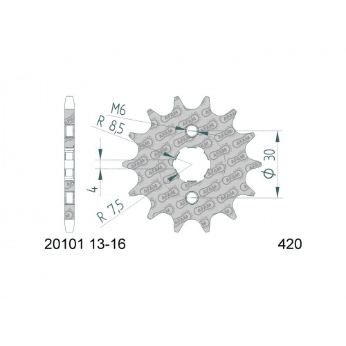 Chain Kit AFAM 15x34 Honda MSX 125 Grom Chain Kit AFAM 15x34 Honda MSX 125 Grom