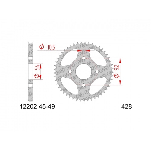 Chain Kit AFAM 14x49 Yamaha SR 125 1992 - 2002 Chain Kit AFAM 14x49 Yamaha SR 125 1992 - 2002