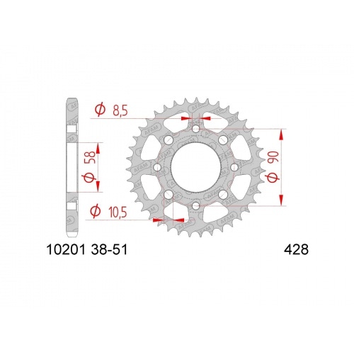 Chain Kit AFAM 14x36 Kymco K-Pipe Chain Kit AFAM 14x36 Kymco K-Pipe