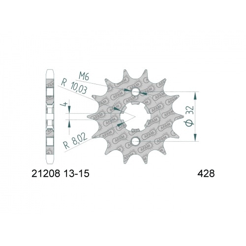 Chain Kit AFAM 14x54 Motorhispania KN1 125 / KN2 125 Chain Kit AFAM 14x54 Motorhispania KN1 125 / KN2 125