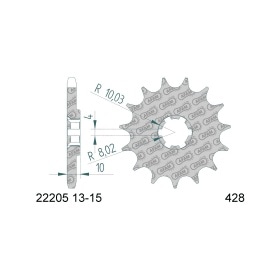 Chain Kit AFAM 14x48 Hyosung RX 125 Enduro