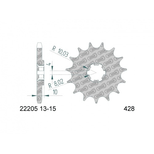 Chain Kit AFAM 14x48 Hyosung RX 125 Enduro Chain Kit AFAM 14x48 Hyosung RX 125 Enduro
