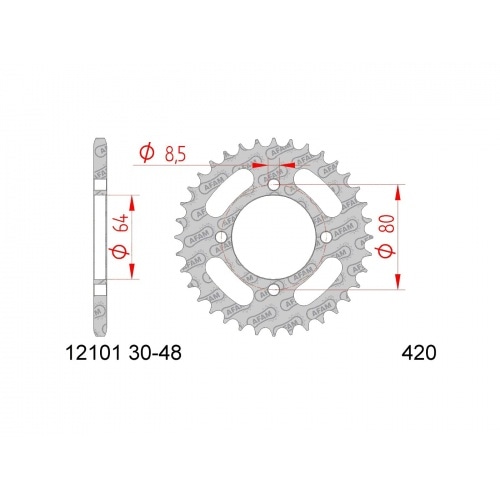 Chain Kit AFAM 14x35 Yamaha TT-R 110 Chain Kit AFAM 14x35 Yamaha TT-R 110