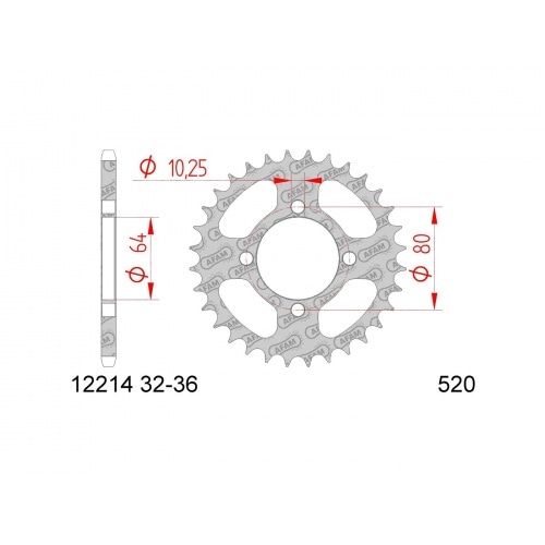 Chain Kit AFAM 12x32 Yamaha Breeze / Grizzly Chain Kit AFAM 12x32 Yamaha Breeze / Grizzly
