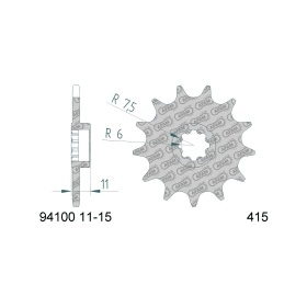Chain Kit AFAM 11x46 Aprilia Classic