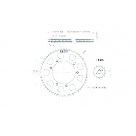 Chain Kit AFAM 14×53 Derbi Senda X-treme