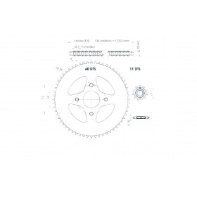 Chain Kit AFAM 11×60 Yamaha TZR after 2003