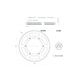 Chain Kit AFAM 12×53 Aprilia RS/RX/RS4 2006 – 2010