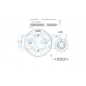 Afam Chain Kit 12×50 428 Beta 50 RR Factory 2005 – 2013