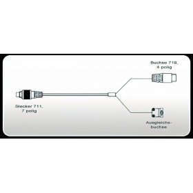 Y-kabelis temperatūras sensors MyChron 5 2T 1,5m (1x EGT / 1x ūdens)