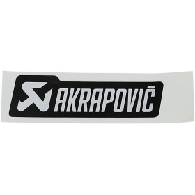 Sticker Akrapovic heat resistant 120x35mm black