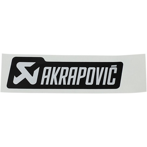 Sticker Akrapovic heat resistant 120x35mm black Sticker Akrapovic heat resistant 120x35mm black
