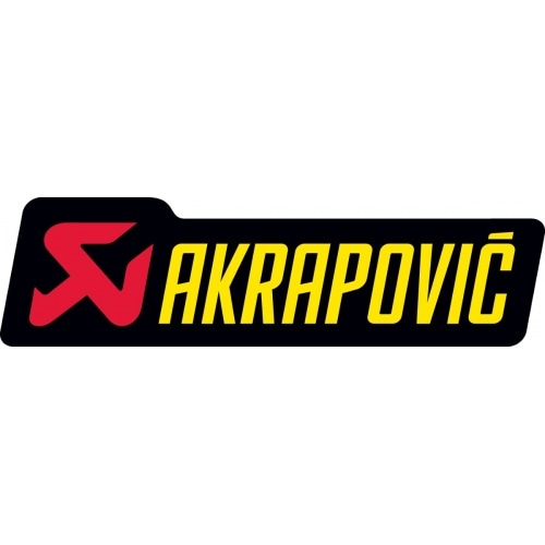 Sticker Akrapovic heat resistant 120x35mm yellow Sticker Akrapovic heat resistant 120x35mm yellow