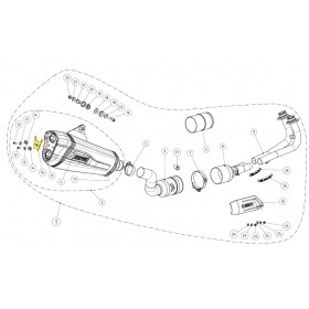 Silencer Bracket Akrapovic P-X189
