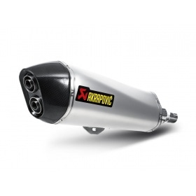 Slip-on Exhaust Akrapovic stainless steel Gilera Fuoco 500cc after 2007
