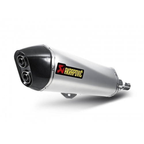 Slip-on Exhaust Akrapovic stainless steel Gilera Fuoco 500cc after 2007 Slip-on Exhaust Akrapovic stainless steel Gilera Fuoco 500cc after 2007