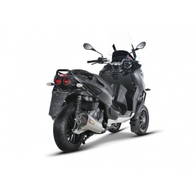 Slip-on Exhaust Akrapovic stainless steel Gilera Fuoco 500cc after 2007