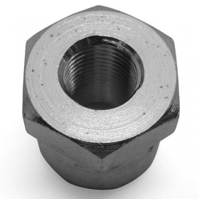 Wheel Nut w. flange M10x1.00 MBK mopeds