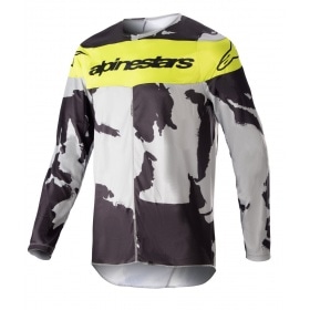 MX Jersey Alpinestars Racer Tactical camouflage/neon yellow
