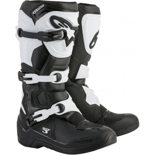 Alpinestars Tech 3 OFFROAD BOOTS BLACK/WHITE 39 Alpinestars Tech 3 OFFROAD BOOTS BLACK/WHITE 39