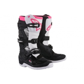 WOMENS STELLA TECH 3 OFFROAD BOOTS BLACK/WHITE/PINK