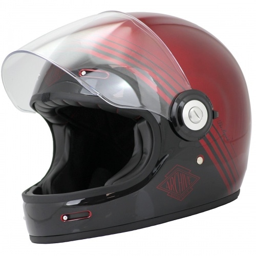 Full-Face Helmet Archive Vintage The Legend black / red Full-Face Helmet Archive Vintage The Legend black / red