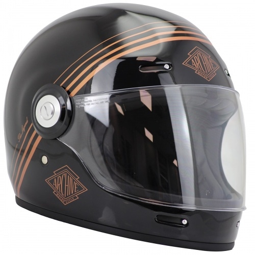 Full-Face Helmet Archive Vintage The Legend black / gold Full-Face Helmet Archive Vintage The Legend black / gold