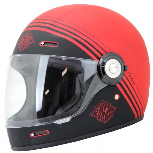 Full-Face Helmet Archive Vintage The Legend matt red Full-Face Helmet Archive Vintage The Legend matt red