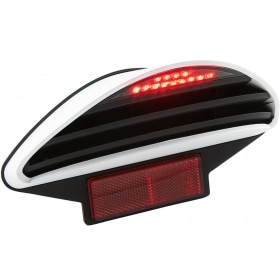 Aizmugurējais lukturis BCD RX Yamaha Aerox / Nitro melns melns/balts