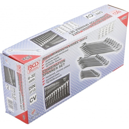 Kombinēto atslēgu komplekts BGS 6 - 32 mm 25 gab. Kombinēto atslēgu komplekts BGS 6 - 32 mm 25 gab.