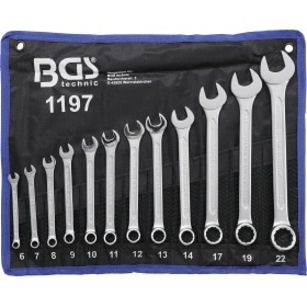 Kombinēto atslēgu komplekts BGS 6 - 22 mm 12 gab.