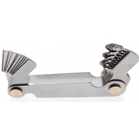 Skrūvju soļa mērītājs BGS 24 lāpstiņas metriskais 0,25 - 6,00 mm