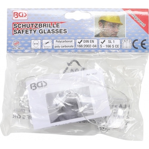 Drošības brilles BGS caurspīdīgas Drošības brilles BGS caurspīdīgas