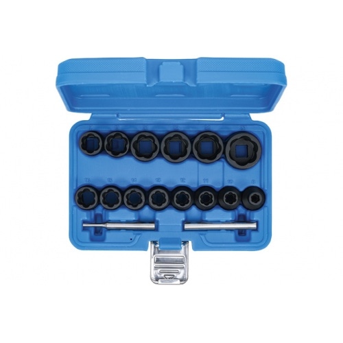 Twist Socket Set (spiral) screw extractor BGS 12.5 mm (1/2 Twist Socket Set (spiral) screw extractor BGS 12.5 mm (1/2