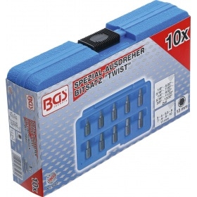 Skrūvju izvilcēju komplekts BGS 10 gab.