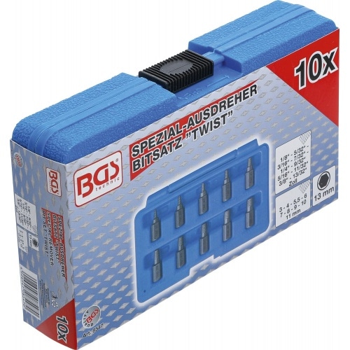 Skrūvju izvilcēju komplekts BGS 10 gab. Skrūvju izvilcēju komplekts BGS 10 gab.