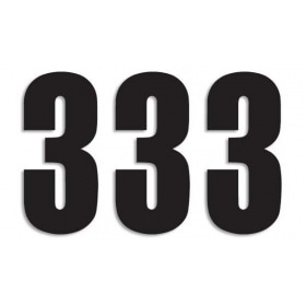 Number Sticker Blackbird #3 13x7cm black