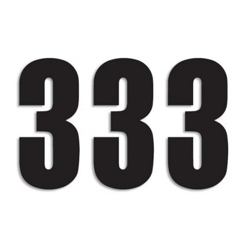 Number Sticker Blackbird #3 13x7cm black Number Sticker Blackbird #3 13x7cm black