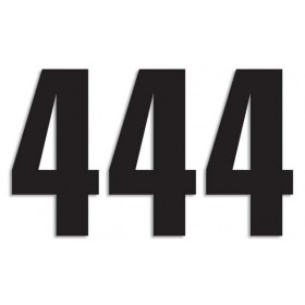 Number Sticker Blackbird #4 13x7cm black