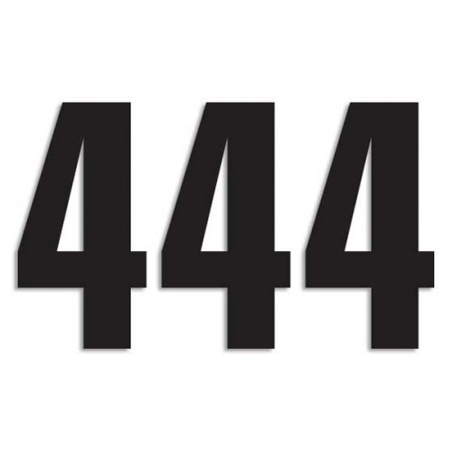 Number Sticker Blackbird #4 13x7cm black Number Sticker Blackbird #4 13x7cm black