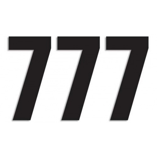 Number Sticker Blackbird #7 13x7cm black Number Sticker Blackbird #7 13x7cm black