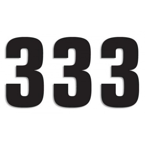 Number Sticker Blackbird #3 16×7.5cm black Number Sticker Blackbird #3 16×7.5cm black