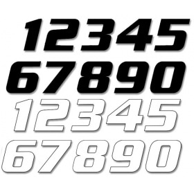 Number Sticker Blackbird #1 20x25cm black