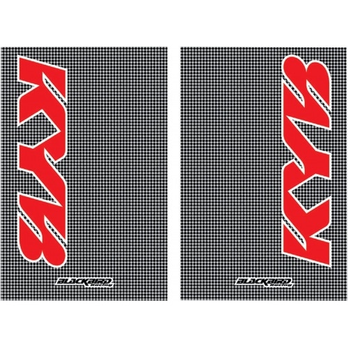 Dakšas uzlīmes Blackbird Kayaba izskatās karbons Dakšas uzlīmes Blackbird Kayaba izskatās karbons