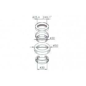 Stūres galvas gultņi Buzzetti Kymco Agility 50cc