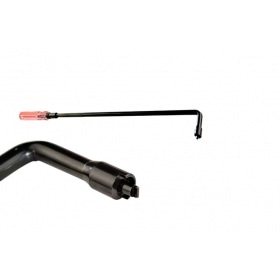Buzzetti Screwdriver flat-head 43cm/110° angle for carburetor adjustment