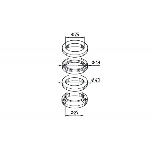 Steering head bearings Buzzetti, Ovetto / Neos 50 ab Bj.2002 Steering head bearings Buzzetti, Ovetto / Neos 50 ab Bj.2002