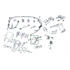 Headlight – original Derbi Senda DRD Pro / X-Treme