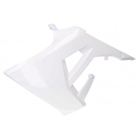Панель крышки радиатора левая белая Derbi Senda / Gilera SMT после 2018 года